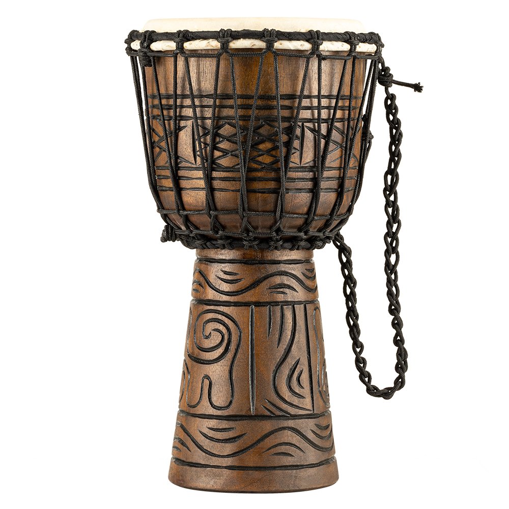 Meinl Headliner Artifact Series Rope-tuned Wood Djembe - 8" x 15" - Small - Image 1