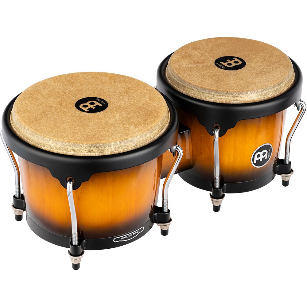 Meinl Headliner Range ボンゴ Meinl Headliner Series Bongos - Vintage Sunburst | Steve Weiss Music