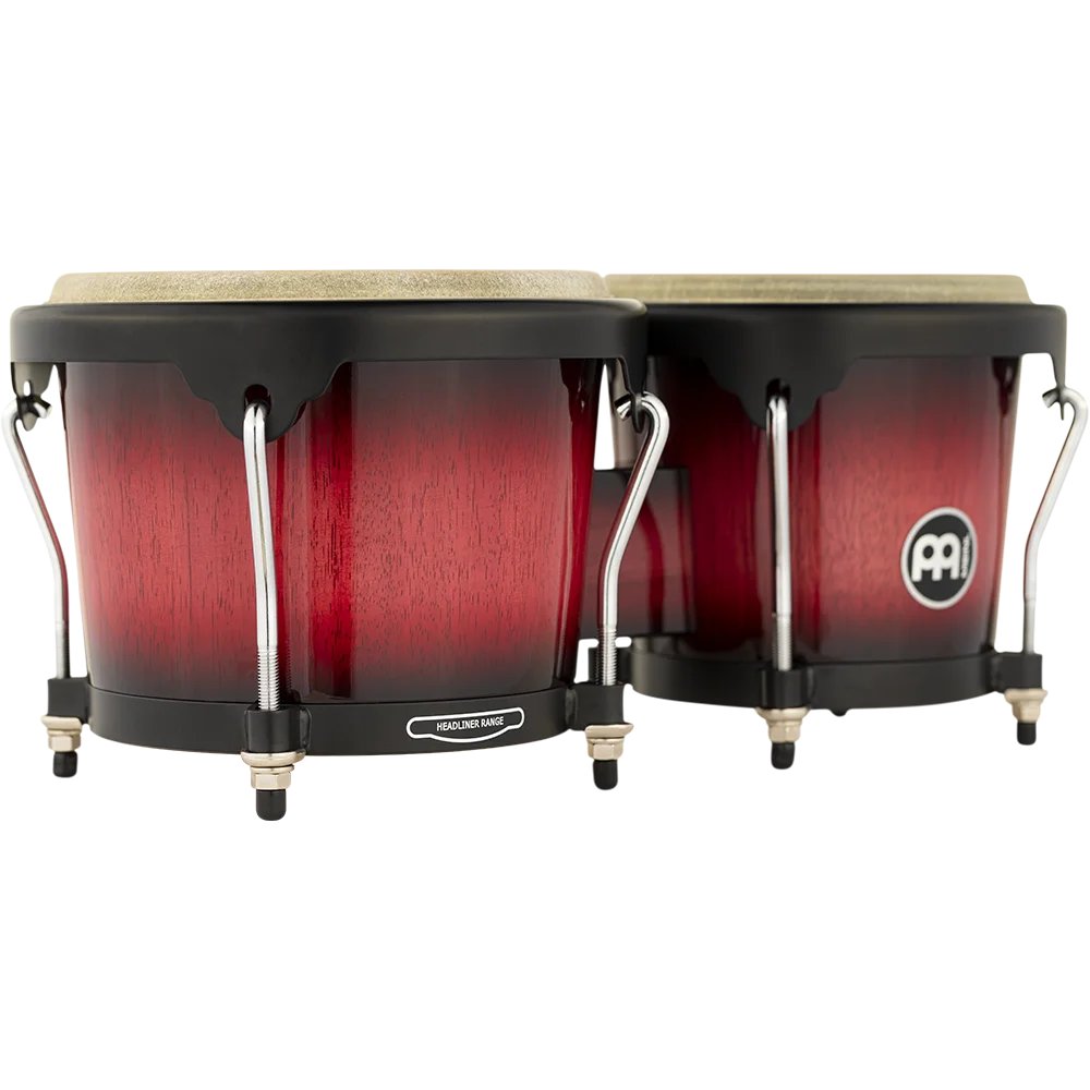 Meinl Headliner Wine Red Burst Bongos Angle