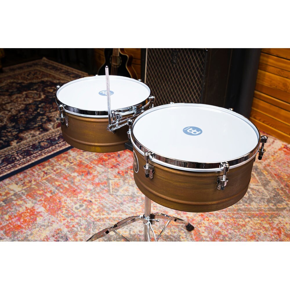 Meinl Marathon Steel Timbales - Antique Finish - Image 2