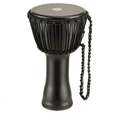 Meinl Rope-tuned Travel Djembe with Goatskin Head - 10" x 20" - Phantom Black - Image 10
