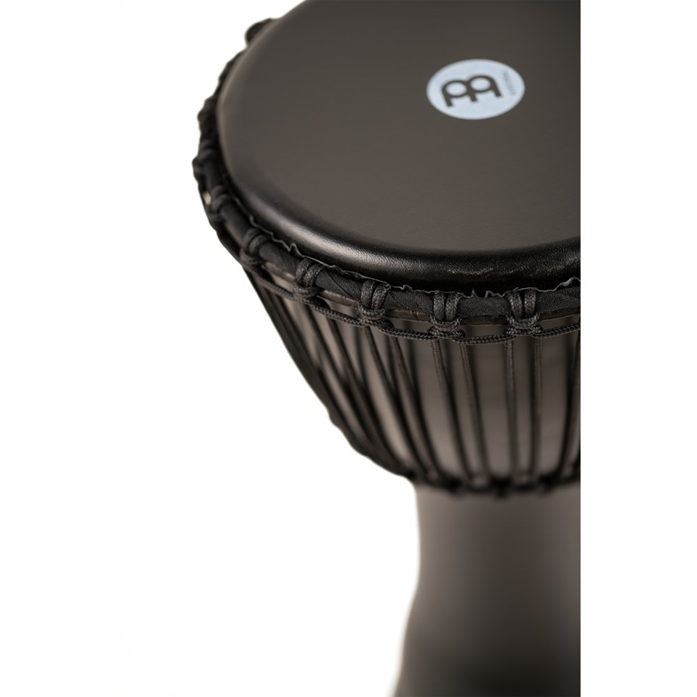 Meinl Rope-tuned Travel Djembe with Goatskin Head - 10" x 20" - Phantom Black - Image 2