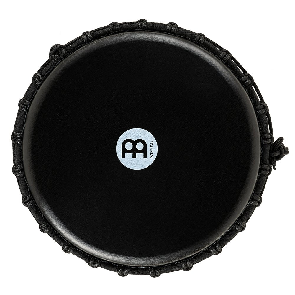 Meinl Rope-tuned Travel Djembe with Goatskin Head - 10" x 20" - Phantom Black - Image 3