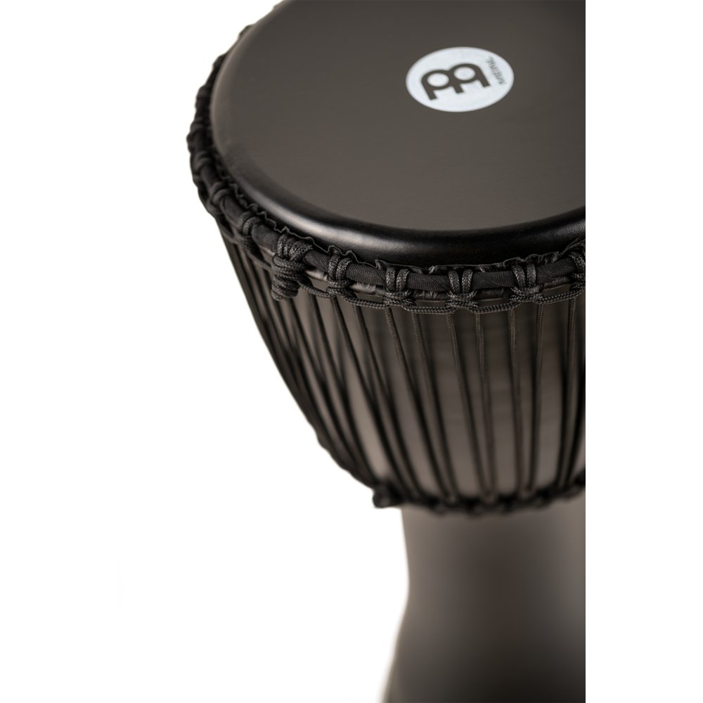 Meinl Rope-tuned Travel Djembe with Goatskin Head - 12" x 24" - Phantom Black - Image 2