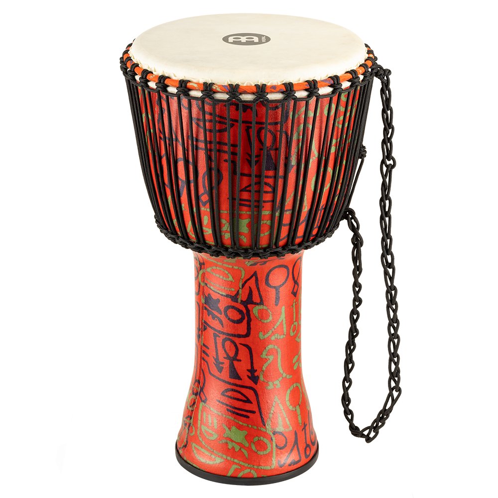 Meinl Rope-tuned Travel Djembe with Goatskin Head - 12" x 24" - Pharaoh's Script - Image 10