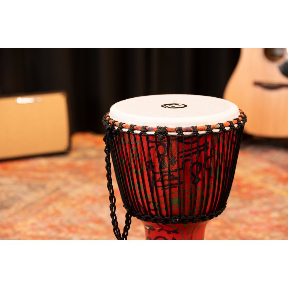 Meinl Rope-tuned Travel Djembe with Goatskin Head - 12" x 24" - Pharaoh's Script - Image 8