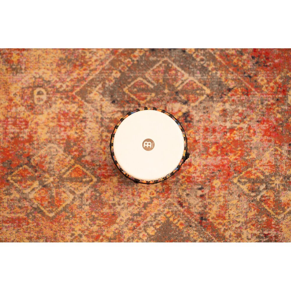 Meinl Rope-tuned Travel Djembe with Synthetic Head - 10" x 20" - Kenyan Quilt - Image 7