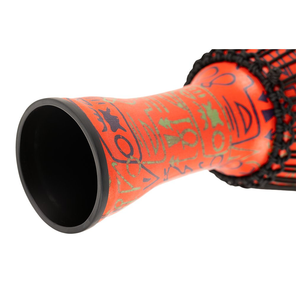 Meinl Rope-tuned Travel Djembe with Synthetic Head - 10" x 20" - Pharaoh's Script - Image 4