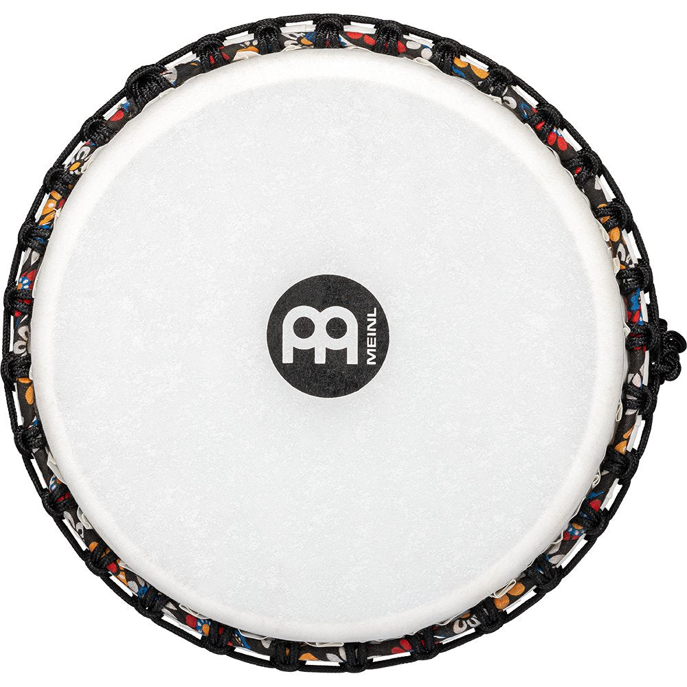 Meinl Rope-tuned Travel Djembe with Synthetic Head - 12" x 24" - Day of the Dead - Image 4