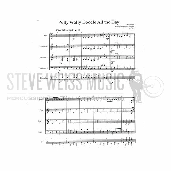 Monroe (arr.)-Four American Folksongs (SP)-B/X/2M/4T/DS/P