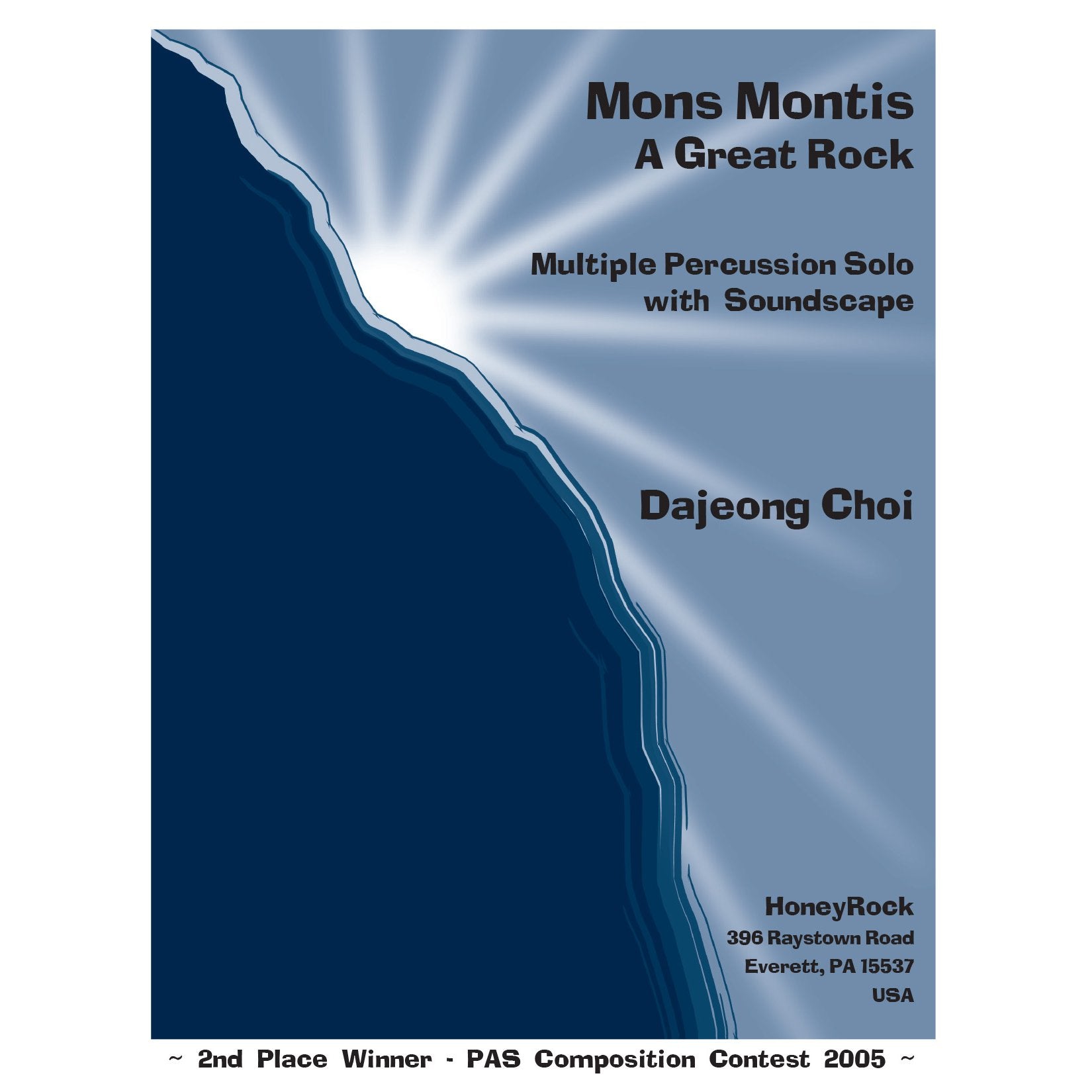 Mons Montis: A Great Rock: Multiple Percussion Solo with Soundscape by Da Jeong Choi