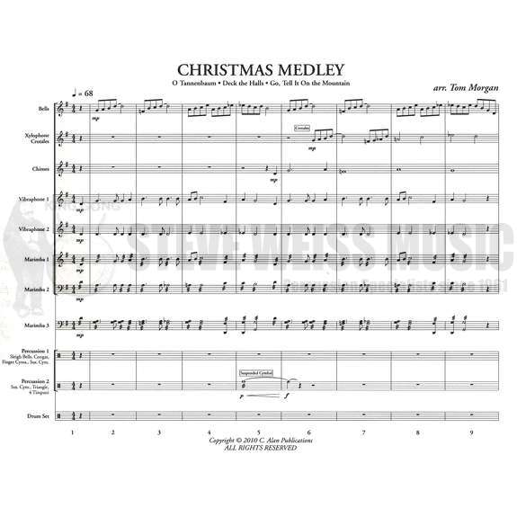 Morgan (arr.)-Christmas Medley (SP)-B/2V/C/Cro./X/3M/4T/ DS/P