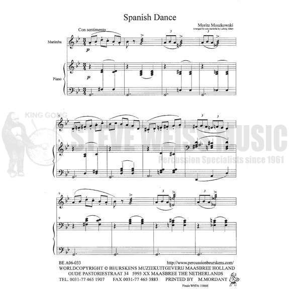 Moszkowski-Spanish Dance arr. Albert (SP)-M/PN
