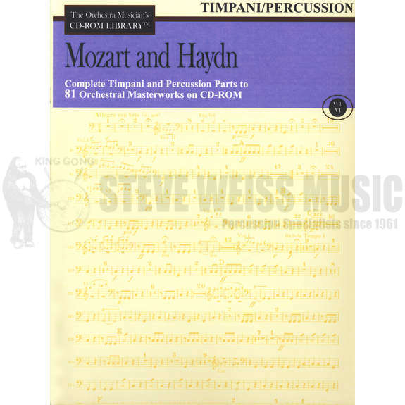 Mozart/Haydn-Complete Timpani/Percussion to 81 Orch Masterworks (CD ROM)