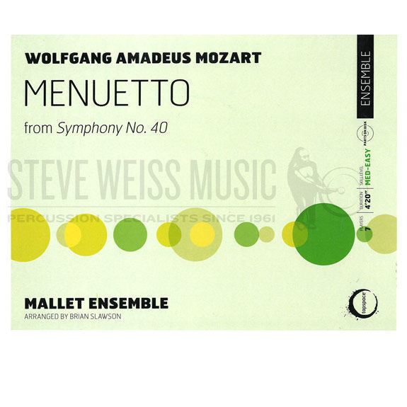 Mozart-Menuetto arr. Slawson (SP)-B/V/3M