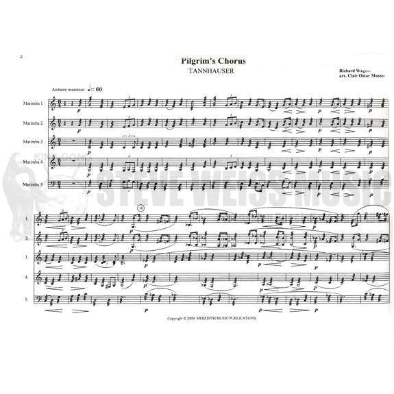 Musser-Music of Musser's International Marimba Symphony Orchestra Volume 1 (ed. Rapp) (SP)-3-5M