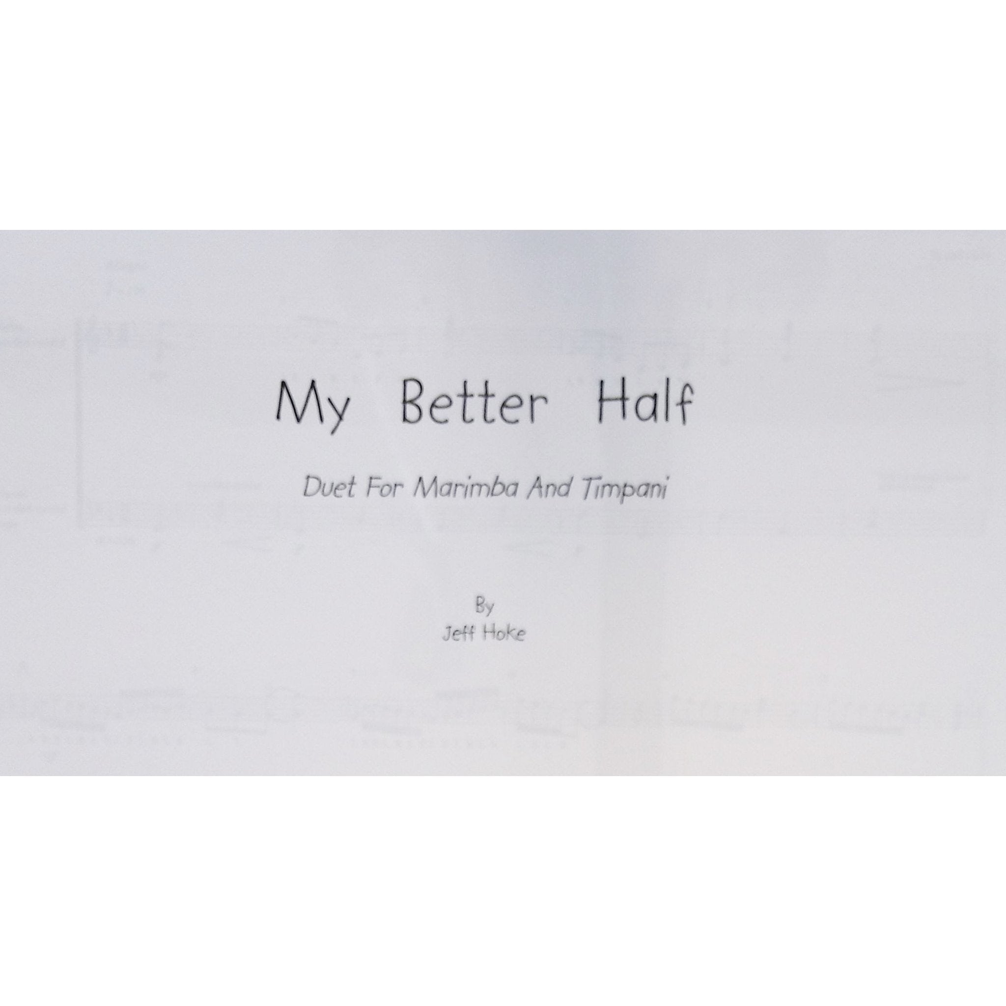 My Better Half by Jeff Hoke
