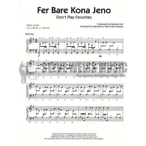Naranjo/Lobi-Fer Bare Kona Jeno-M