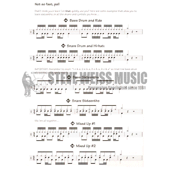 Neely/Mattingly-Fasttrack Drum Method Bk. 1 (CD)