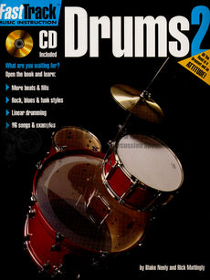 Neely/Mattingly-Fasttrack Drum Method bk 2 (CD)