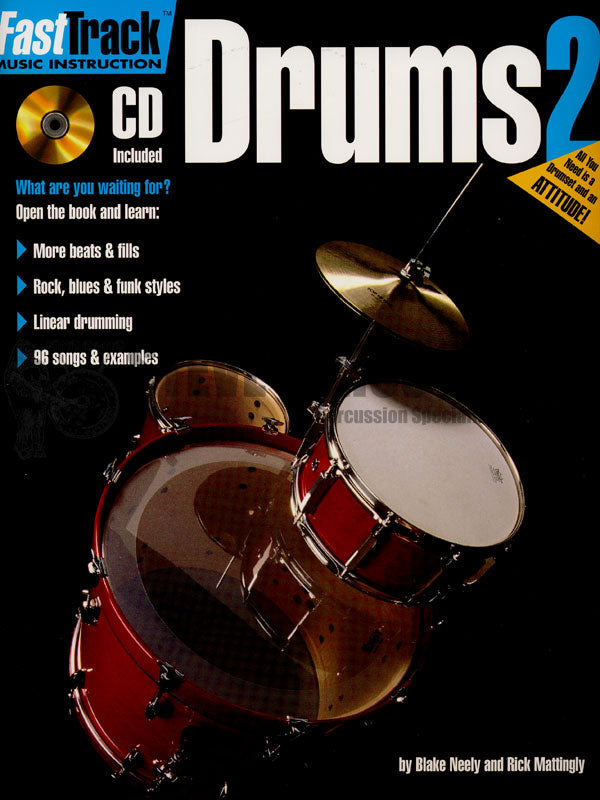 Neely/Mattingly-Fasttrack Drum Method bk 2 (CD)