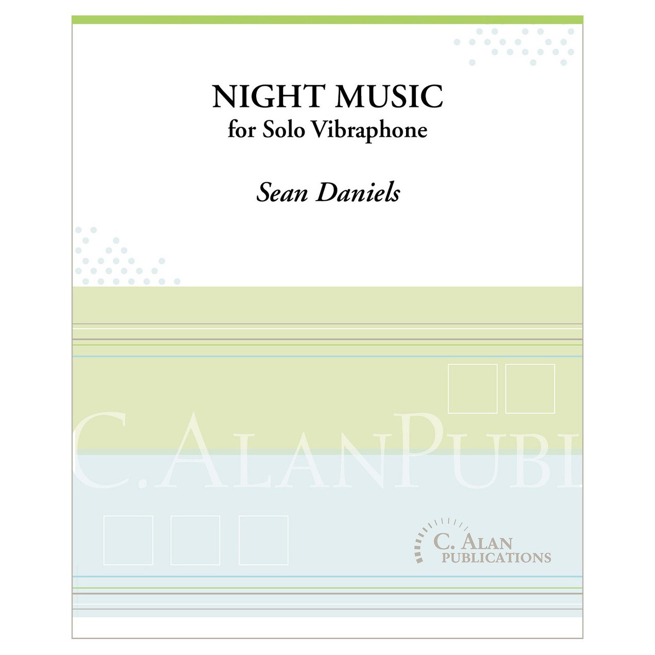 Night Music for Solo Vibraphone Sean Daniels cover page