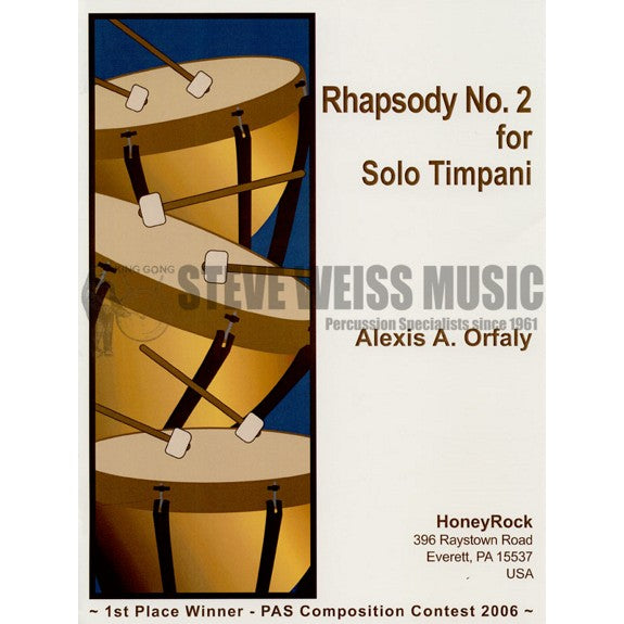 Orfaly-Rhapsody No. 2 for Solo Timpani-5T