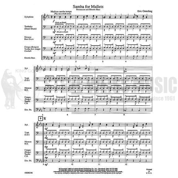 Osterling-Samba for Mallets(SP)-X/P-Elec.CB
