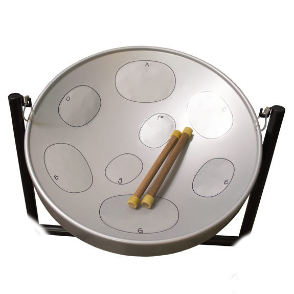 Panyard Jumbie Jam Steel Drum Package - Silver - With Z-Floor