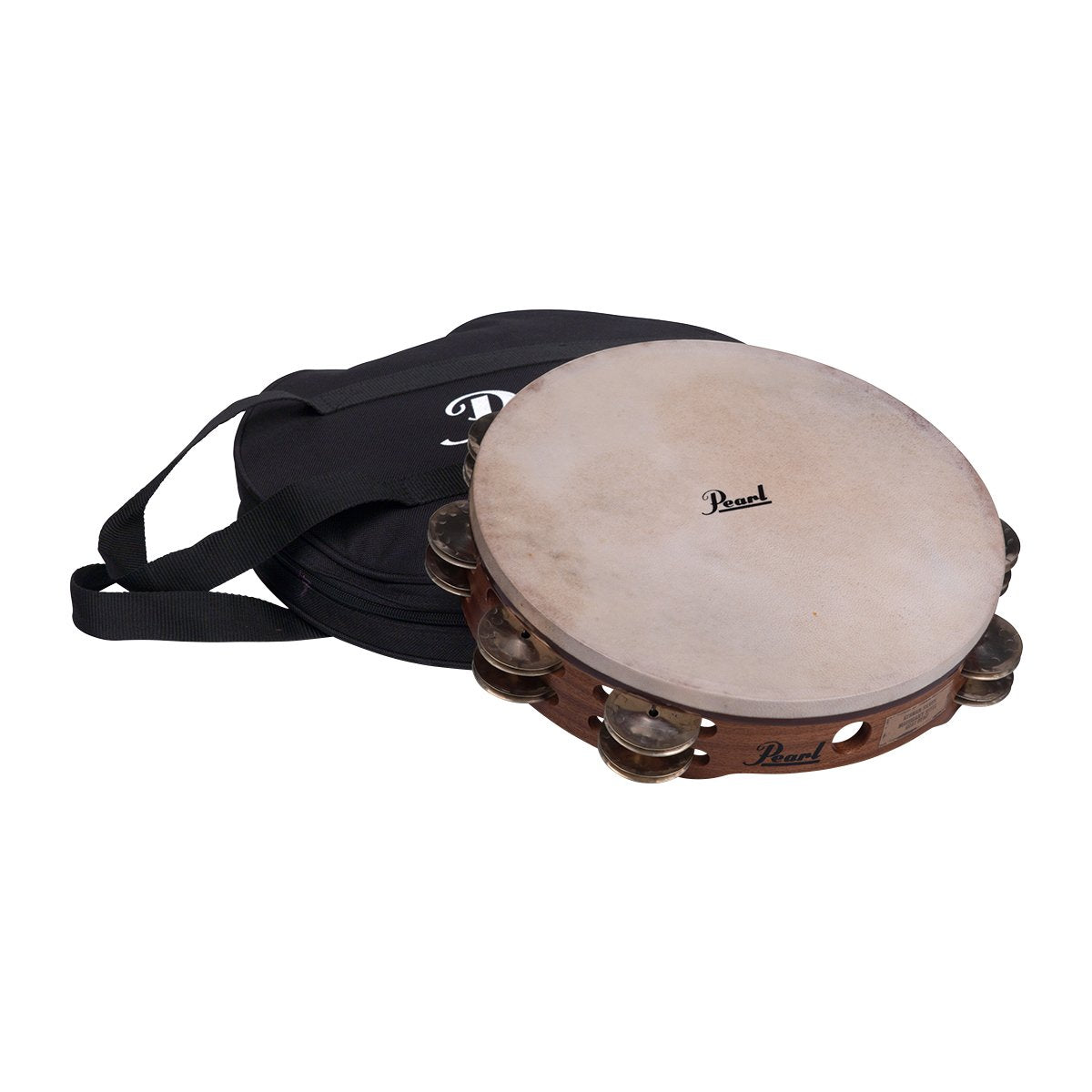 Pearl 10" Double Row Concert Tambourine - German Silver-PETM1018GS