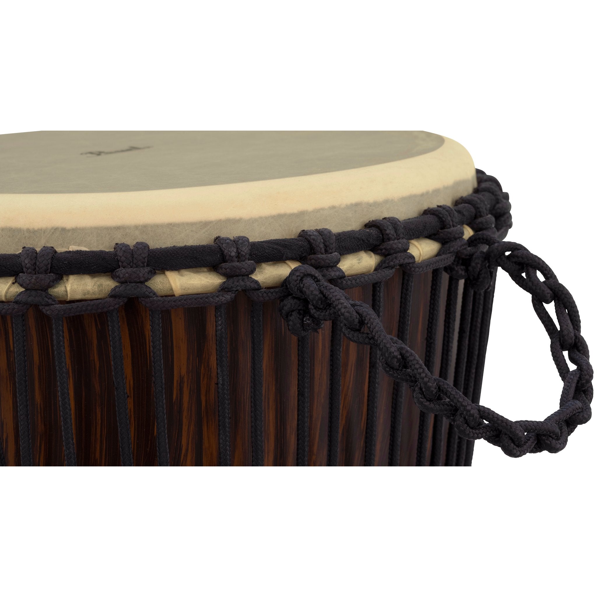 Pearl Artisan Rope-tuned Djembe - 14" - Artisan Straight Grain Limba - Image 4