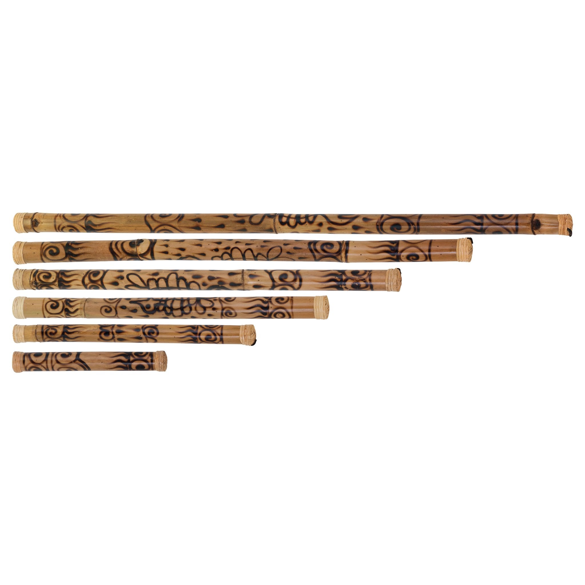 Pearl Bamboo Rainstick - 16" - Burned Finish - Image 2