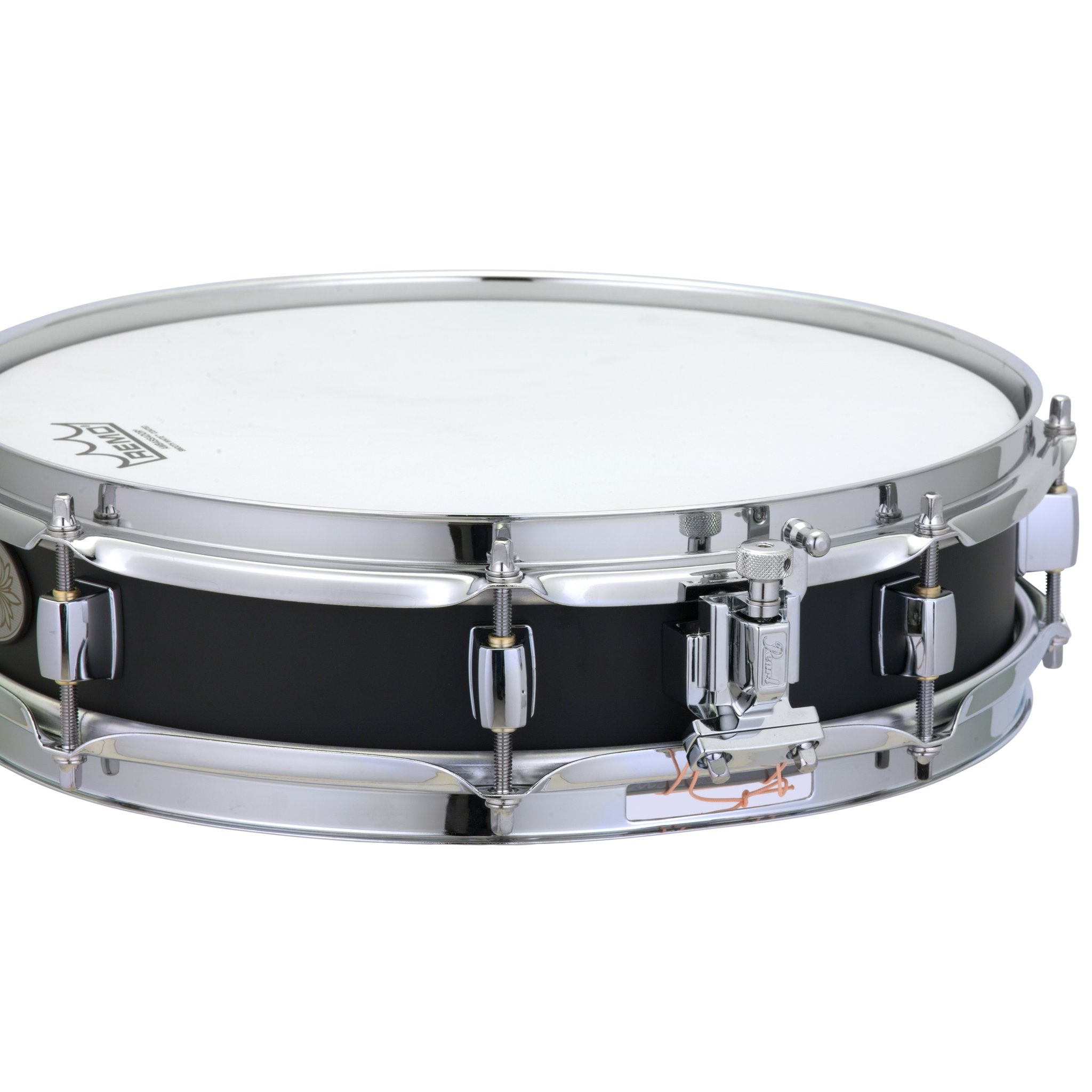 Pearl Black Steel Piccolo Snare Drum (S1330B) - 13x3 | Steve Weiss