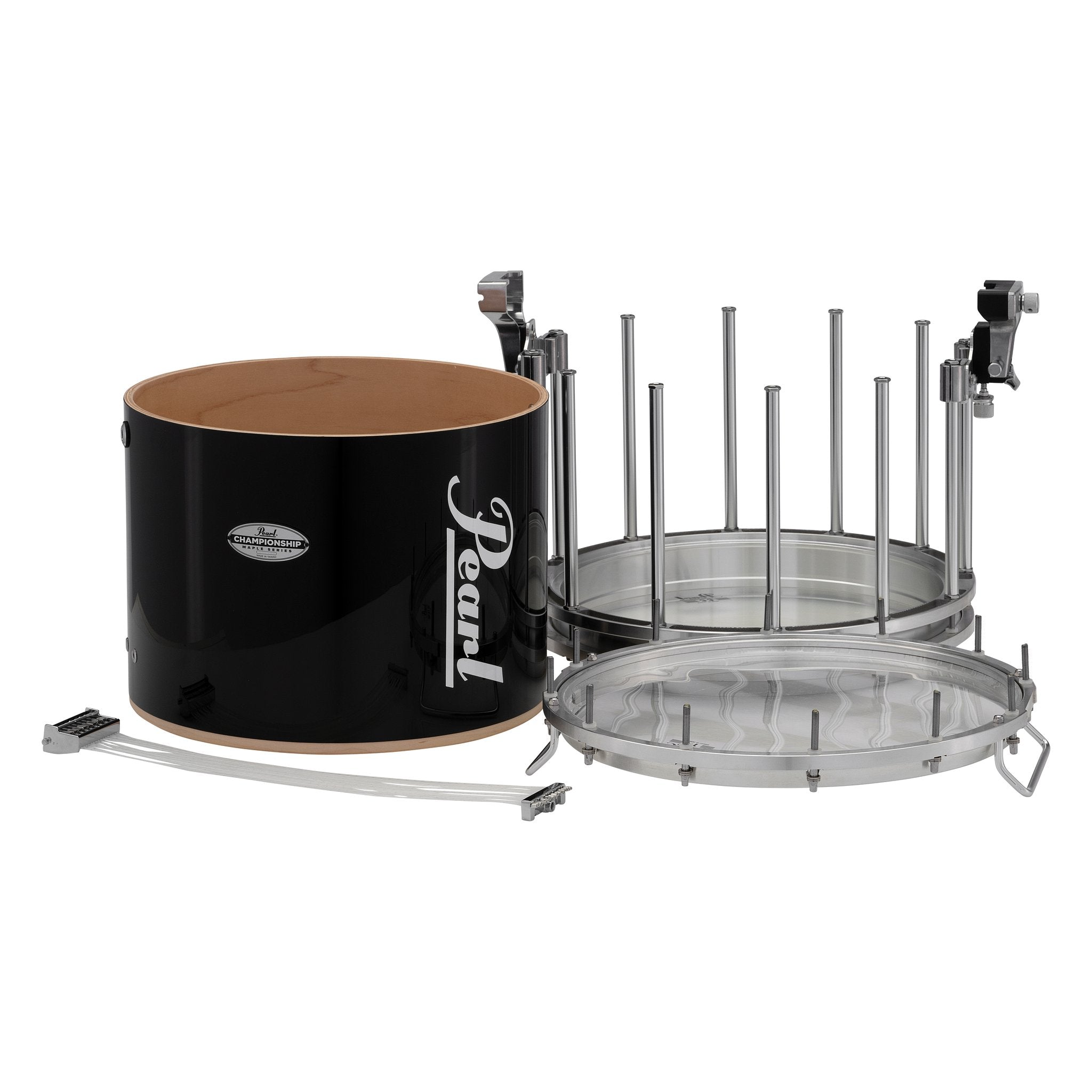 Pearl Chamopionship FFX Marching Snare Drum - 14" x 12" - Midnight Black - Image 2