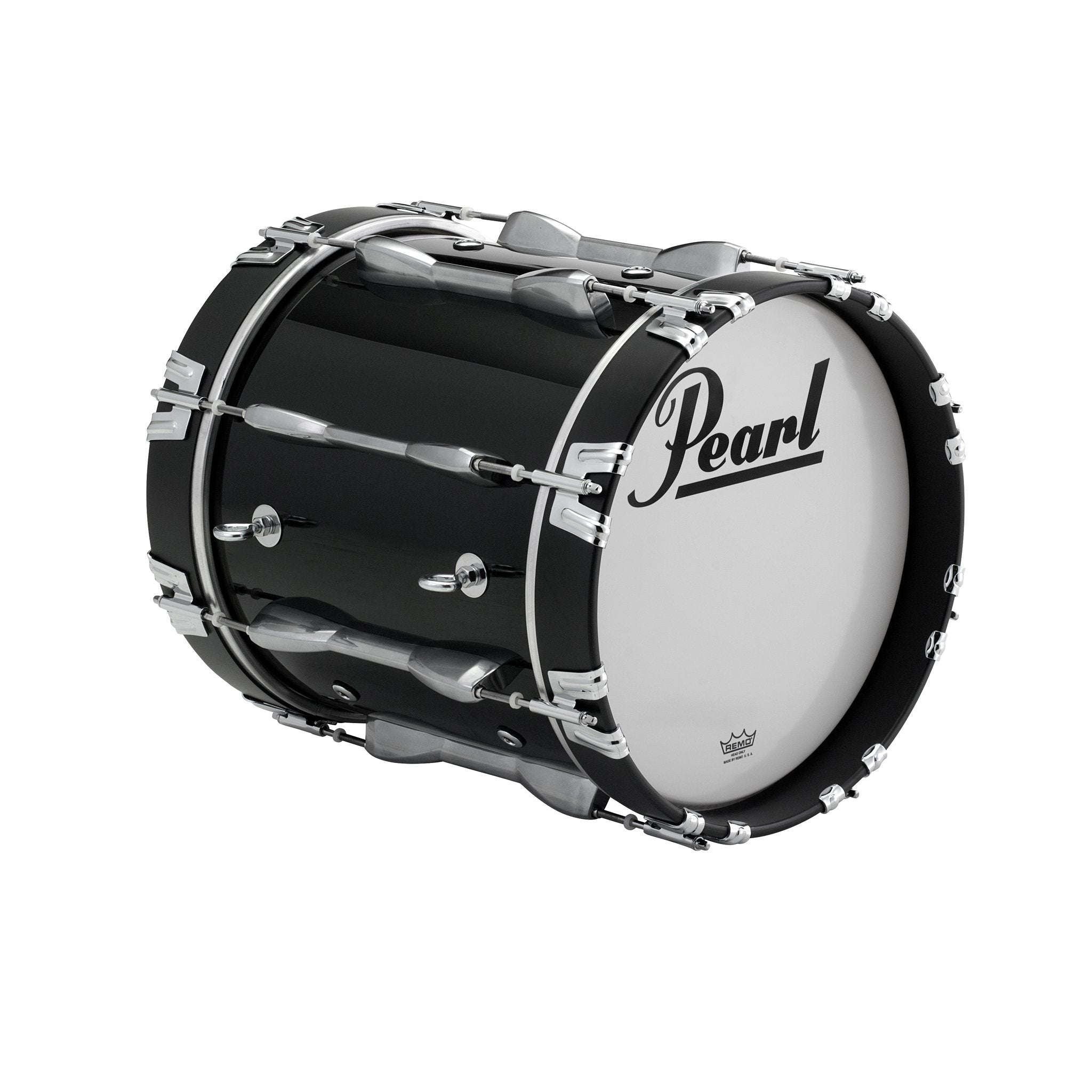 Pearl Championship Marching Bass Drum - 14" x 14" - Midnight Black PBDM1414/A46 eye hook view