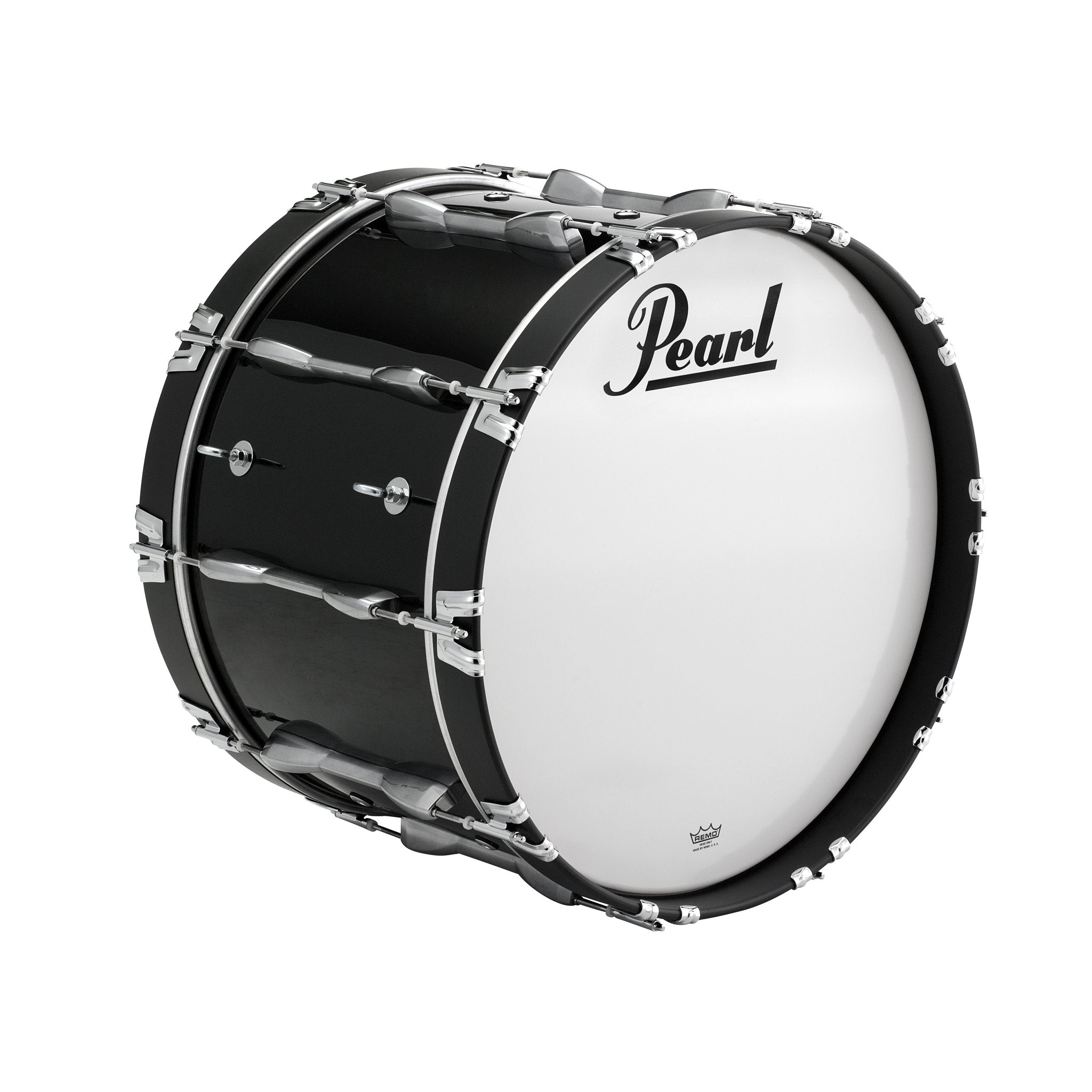 Pearl Championship Marching Bass Drum - 22" x 14" - Midnight Black - PBDM2214/A46 2