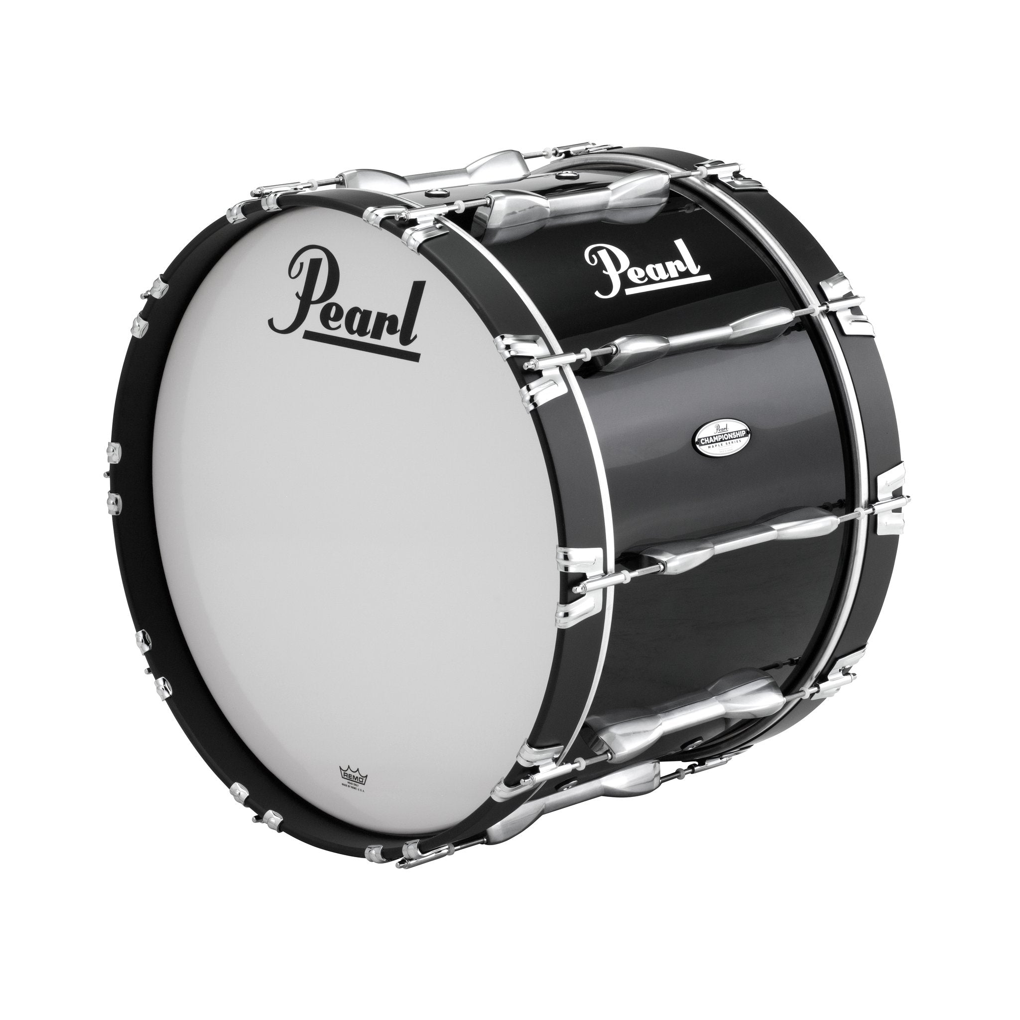 Pearl Championship Marching Bass Drum - 22" x 14" - Midnight Black - PBDM2214/A46 1