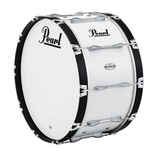Pearl Championship Marching Bass Drum - 28" x 14" - Pure White - PBDM2814/A33 badge view