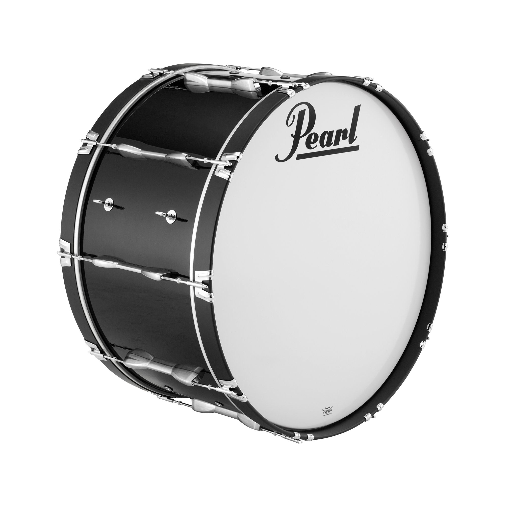 Pearl Championship Marching Bass Drum - 32" x 16" - Midnight Black - Image 2