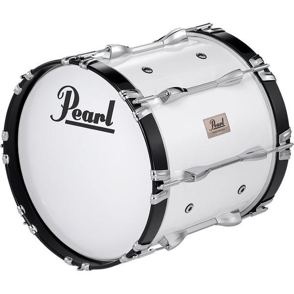 PEARL BASS DRUM MSB-222B　白 Pearl Competitor Marching Bass Drum - 16