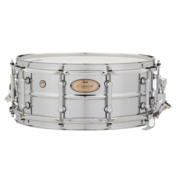 Pearl Concert Series Steel Concert Snare Drum -14x5.5 | Steve