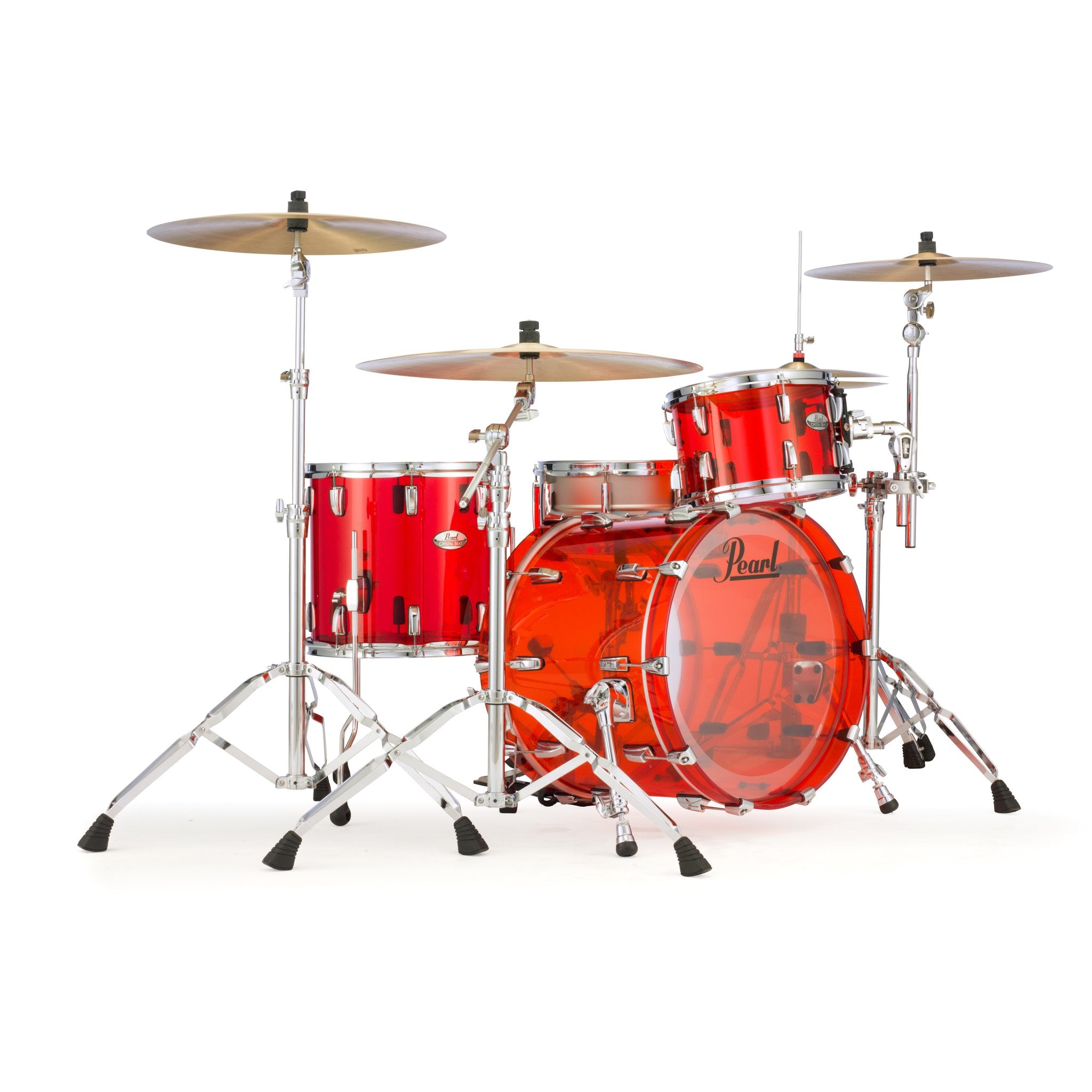 Pearl Crystal Beat 3-piece Drum Set Shell Pack - 20" Bass Drum - Ruby Red PEA-CRB503P/C731
