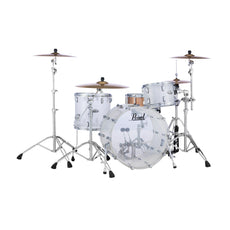 Pearl Crystal Beat 3-piece Drum Set Shell Pack - 24" Bass Drum - Frost Acrylic