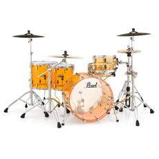 Pearl Crystal Beat 4-piece Drum Set Shell Pack - 22"/12"/14"/16" - Tangerine Glass
