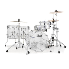Pearl Crystal Beat 4-piece Drum Set Shell Pack - 22"/12"/14"/16" - Ultra Clear