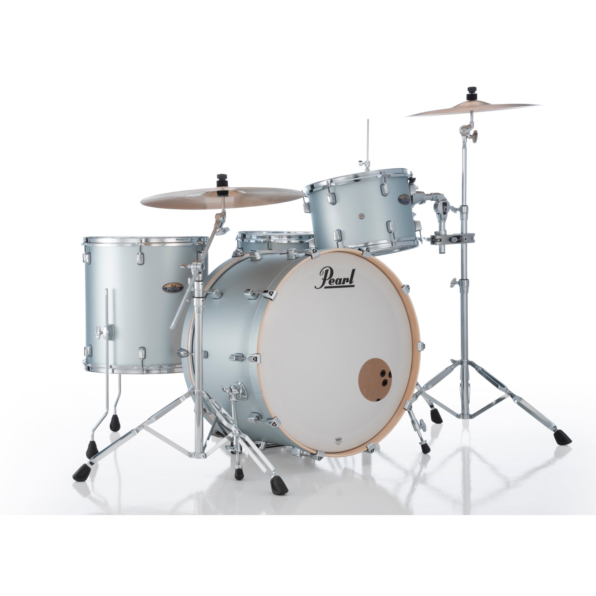 Pearl Decade Maple 3-piece Drum Set Shell Pack - 24" Bass Drum - Blue Mirage - Image 2