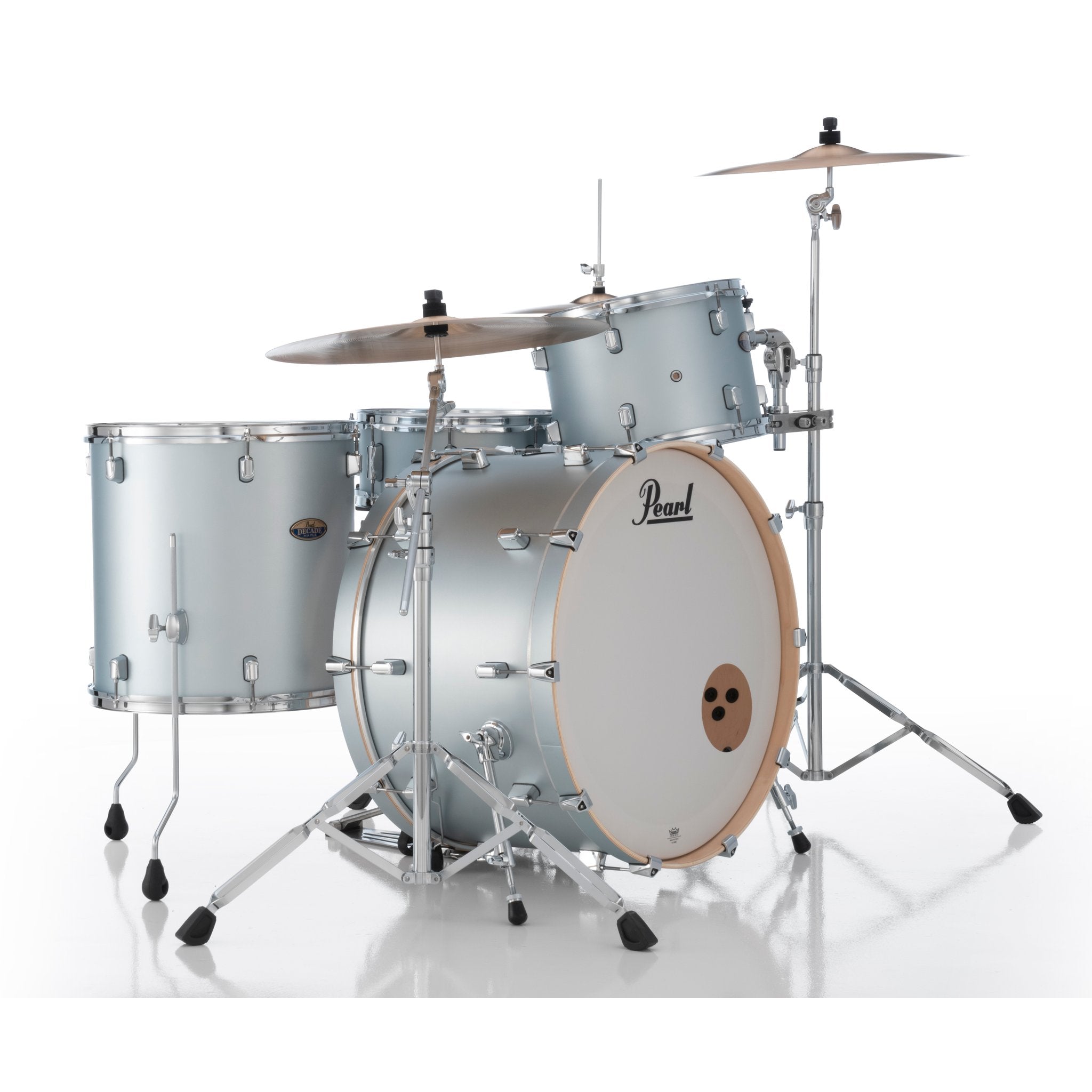 Pearl Decade Maple 3-piece Drum Set Shell Pack - 24" Bass Drum - Blue Mirage - Image 9