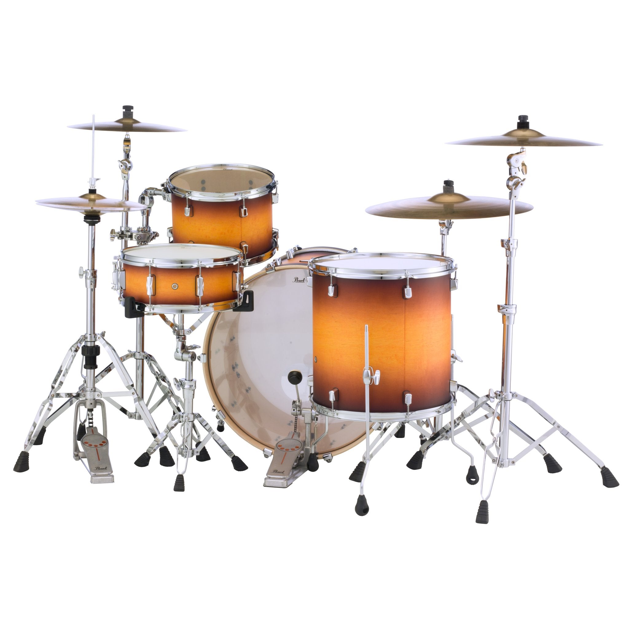 Pearl Decade Maple 3-piece Drum Set Shell Pack - 24" Bass Drum - Classic Satin Amburst - Image 4