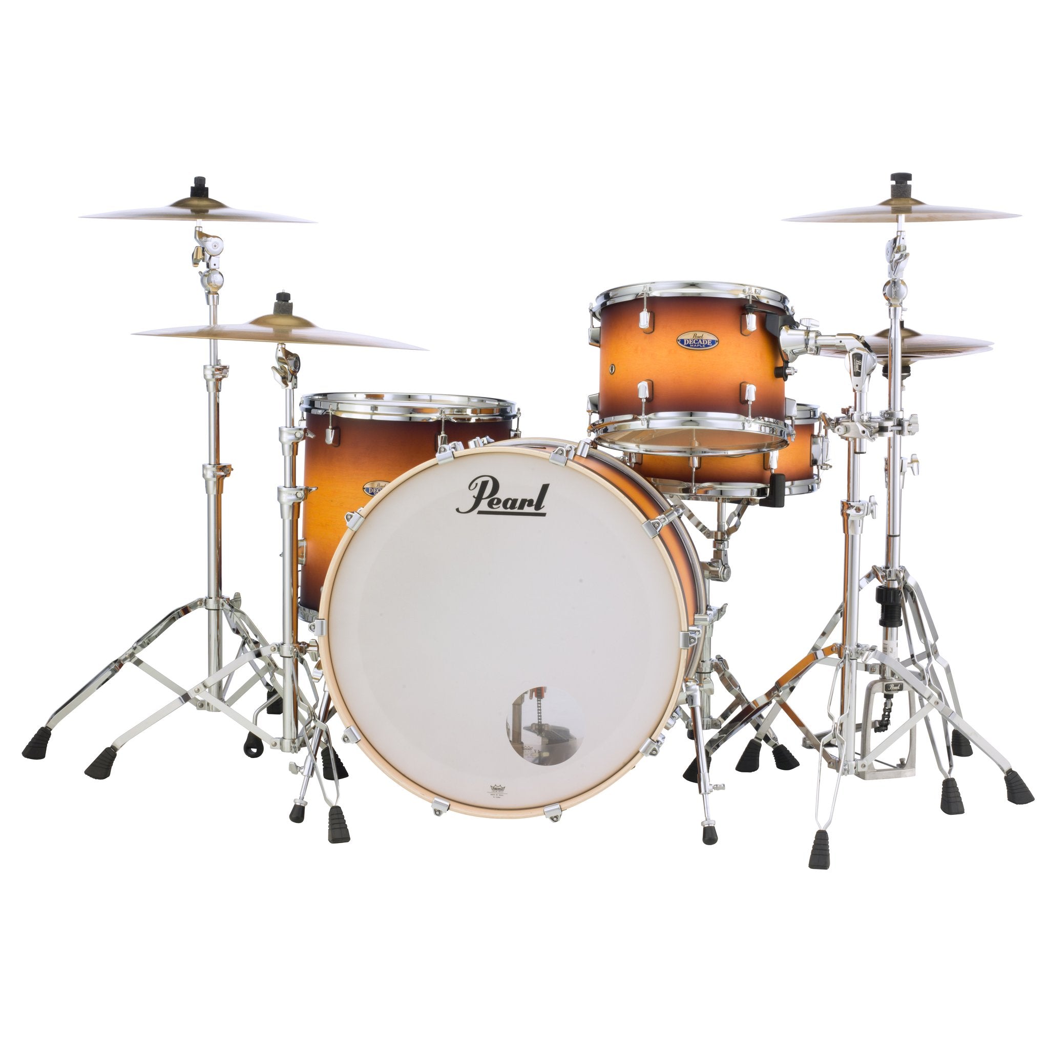 Pearl Decade Maple 3-piece Drum Set Shell Pack - 24" Bass Drum - Classic Satin Amburst - Image 1
