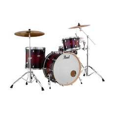 Pearl Decade Maple 3-piece Drum Set Shell Pack - 24" Bass Drum - Gloss Deep Red Burst - Image 1